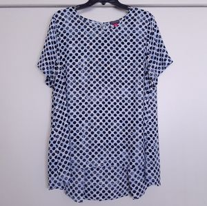 ☀️ Vince Camuto Polka Dot Top Sz XL